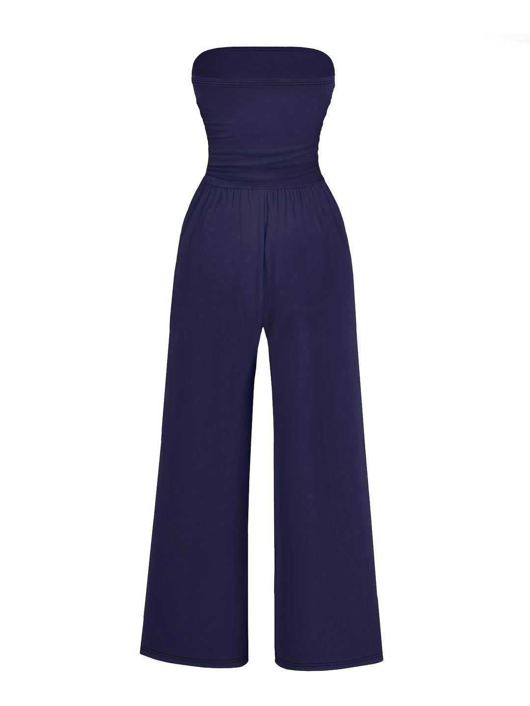 Stretch Tank Jumpsuit with Double Pockets and Waist-Cinching Fit-Vyana Collective