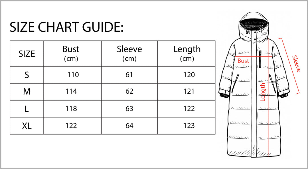 Super Comfortable Long Down Jacket for Winter-Vyana Collective