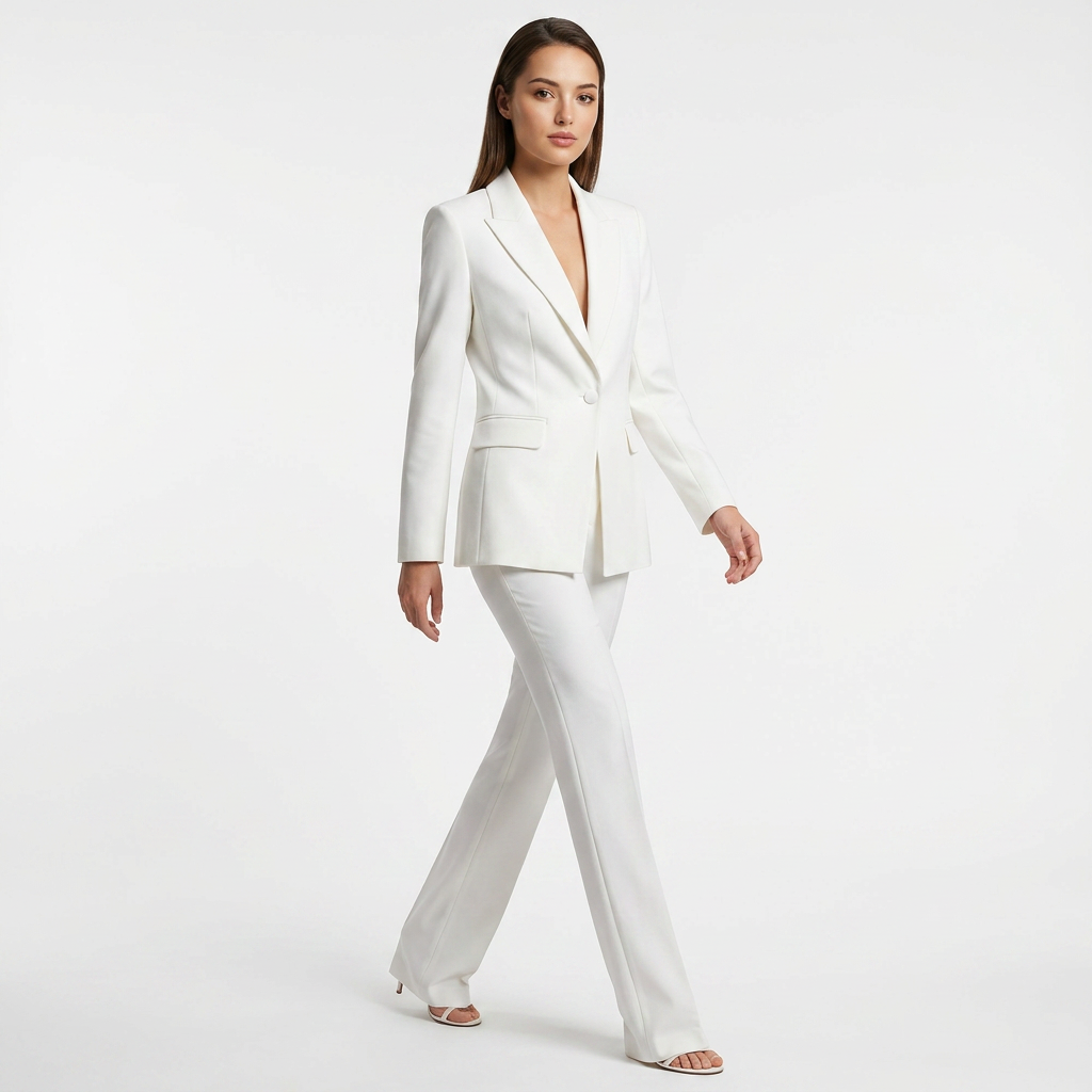 Tailored Blazer and Straight Leg Pants Suit Set for Meetings Ready and Executive Office Style Women-Vyana Collective