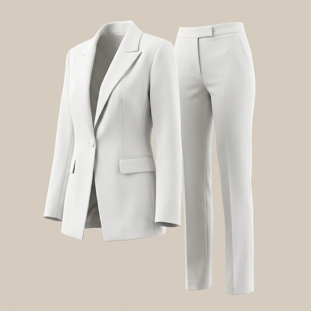Tailored Blazer and Straight Leg Pants Suit Set for Meetings Ready and Executive Office Style Women-Vyana Collective