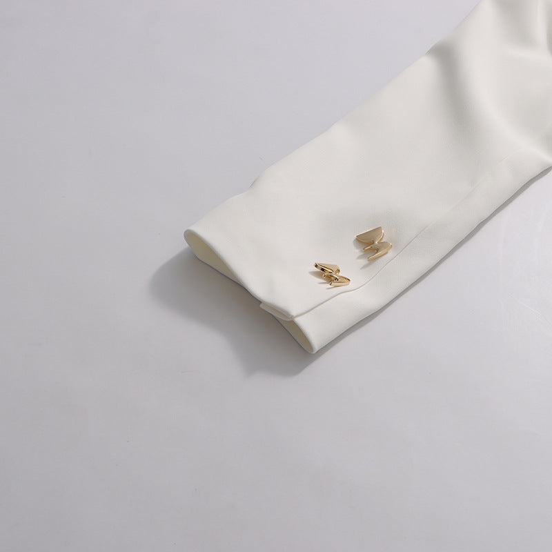 Tailored Fitted Blazer and Straight Leg Trousers Set for Meetings Ready Women-Vyana Collective