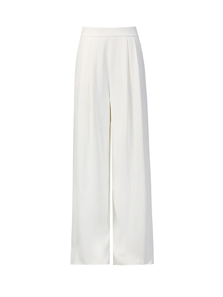Tailored Fitted Blazer and Straight Leg Trousers Set for Meetings Ready Women-Vyana Collective