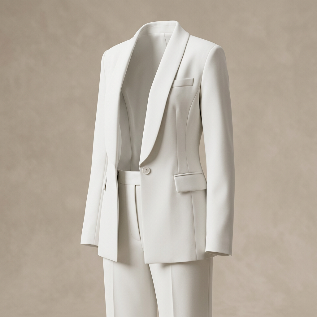 Tailored Lapel Blazer and High-Waist Pants Set-Vyana Collective