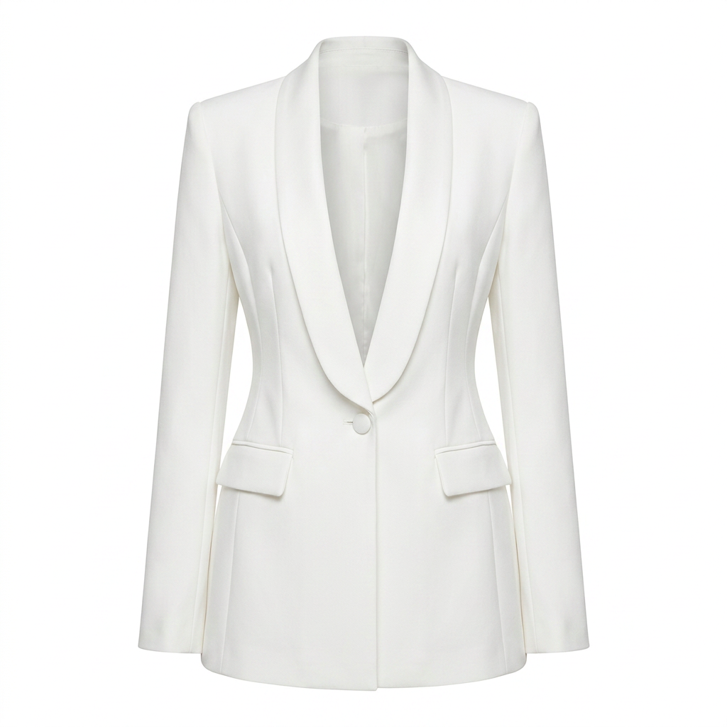 Tailored Lapel Blazer and High-Waist Pants Set-Vyana Collective