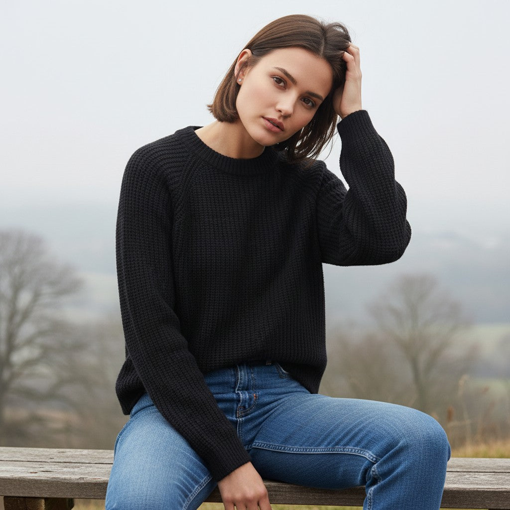 Timeless Merino Wool Sweater-Vyana Collective