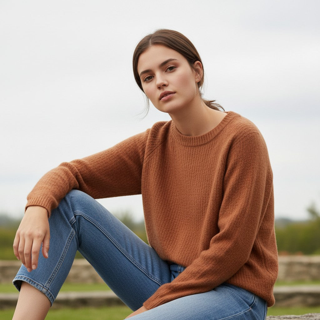 Timeless Merino Wool Sweater-Vyana Collective