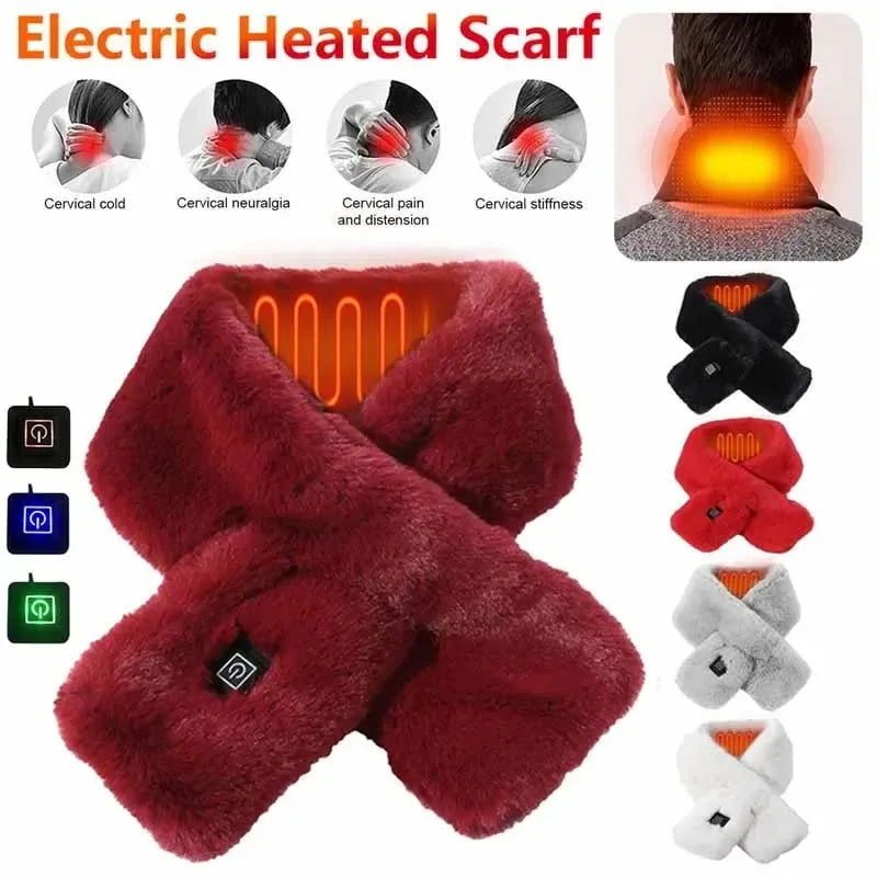 USB Electric Heated Neck Wrap Scarf for Women-Vyana Collective