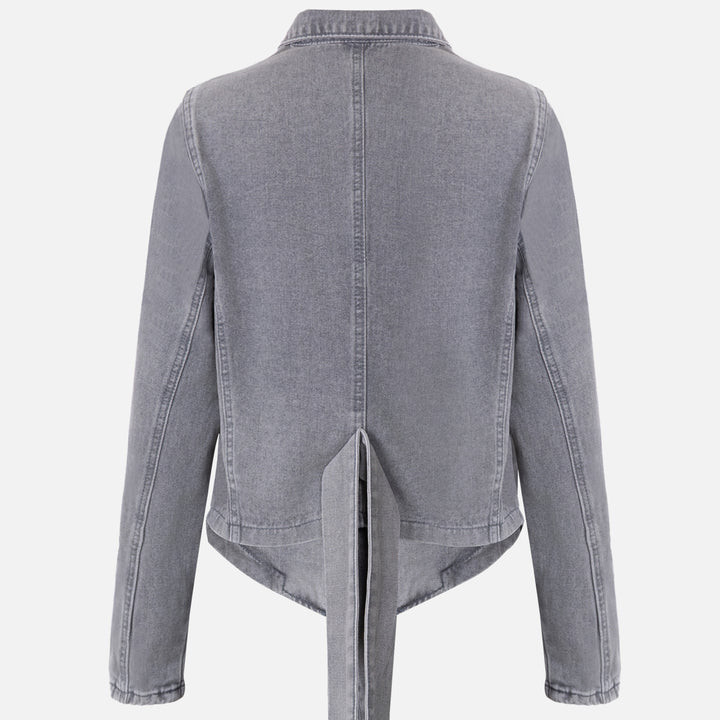 Urban Edge Denim Jacket & High-Waist Jeans Set-Vyana Collective