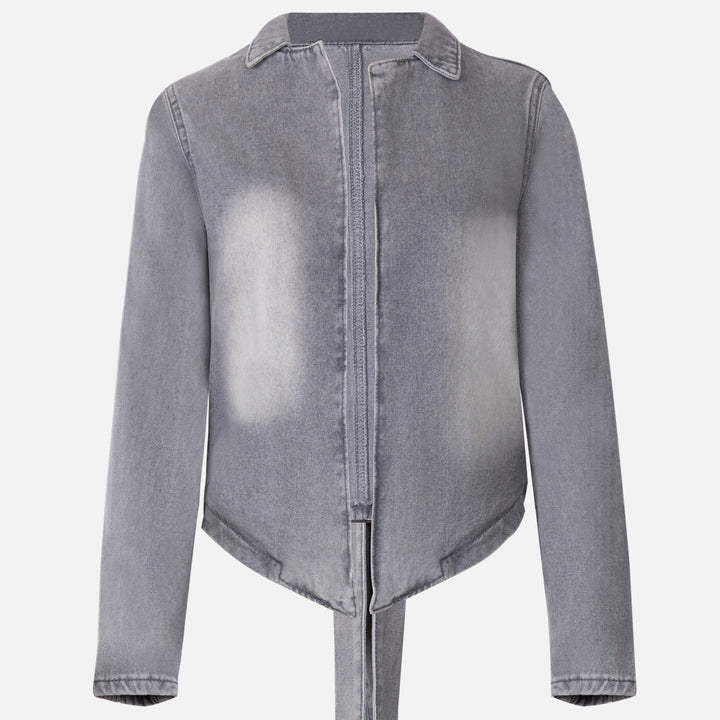 Urban Edge Denim Jacket & High-Waist Jeans Set-Vyana Collective