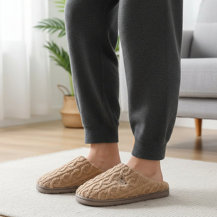 Warm & Cozy Teddy Bear Slippers for Women-Vyana Collective