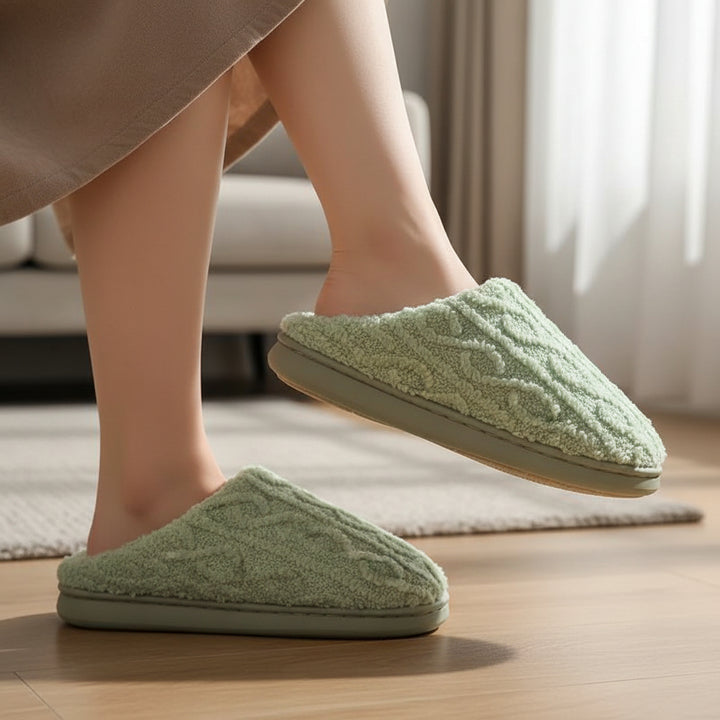 Warm & Cozy Teddy Bear Slippers for Women-Vyana Collective