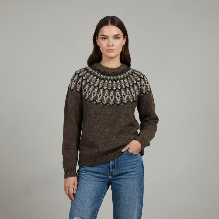 Warm and Cozy Retro Sweater for Women-Vyana Collective