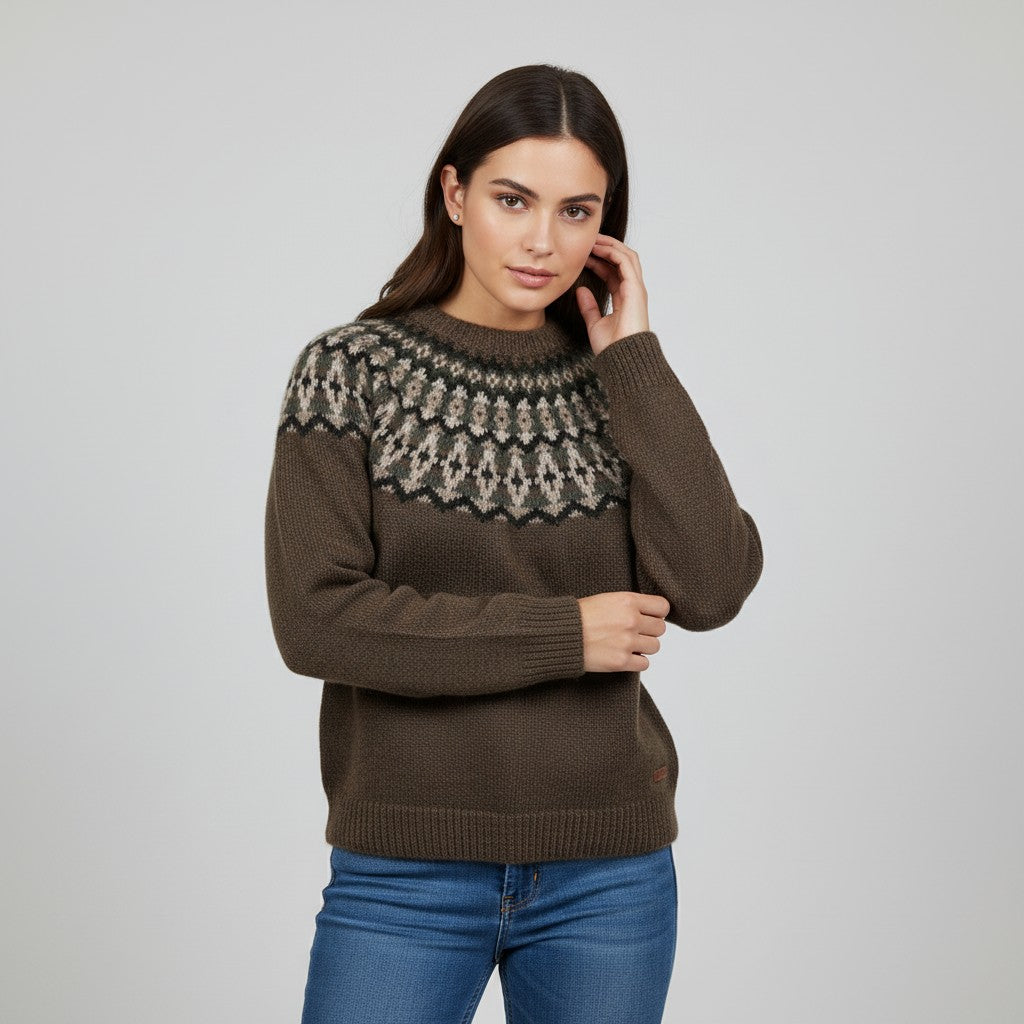 Warm and Cozy Retro Sweater for Women-Vyana Collective