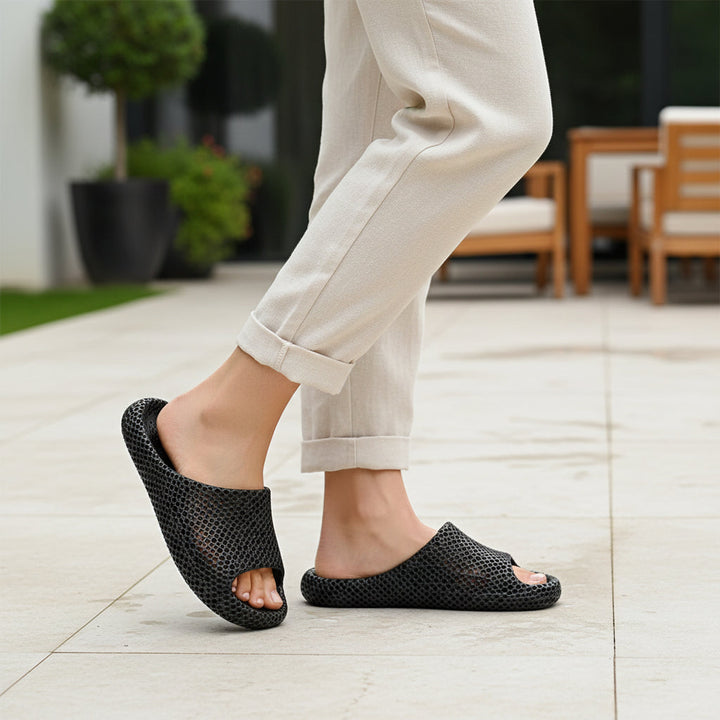 Women’s 3D Printed Slip-On Slippers-Vyana Collective