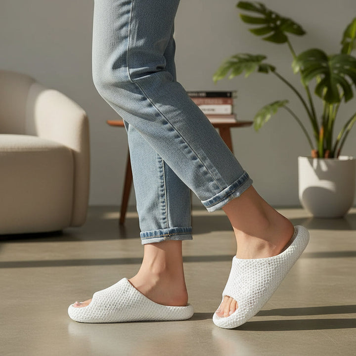 Women’s 3D Printed Slip-On Slippers-Vyana Collective