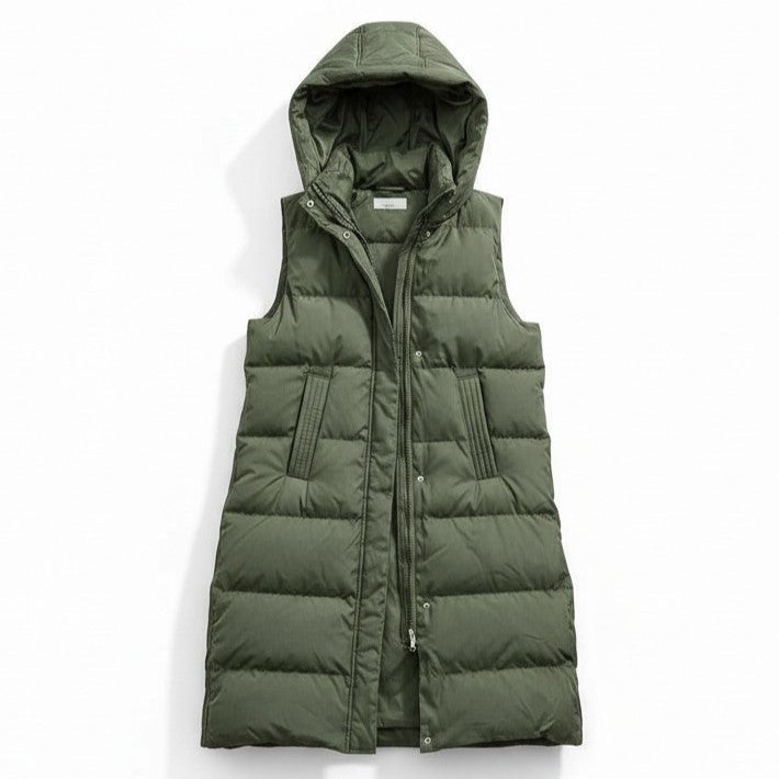 Women’s Autumn Sleeveless Hooded Jacket-Vyana Collective