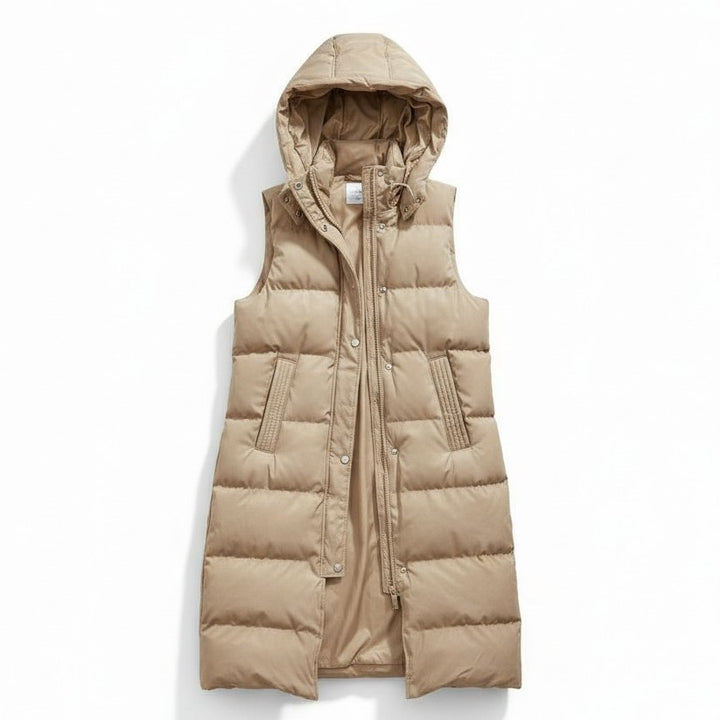 Women’s Autumn Sleeveless Hooded Jacket-Vyana Collective