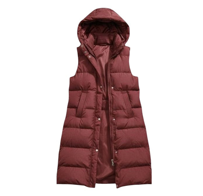 Women’s Autumn Sleeveless Hooded Jacket-Vyana Collective