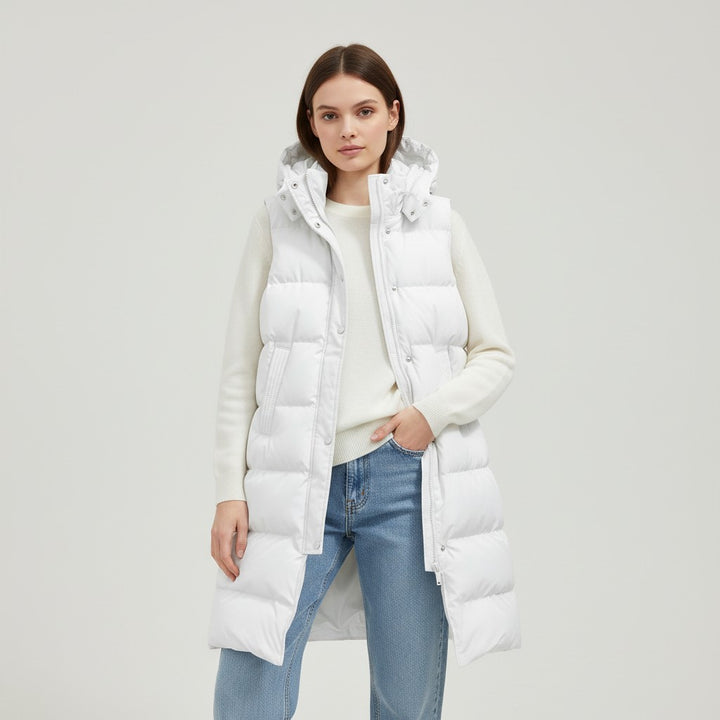 Women’s Autumn Sleeveless Hooded Jacket-Vyana Collective