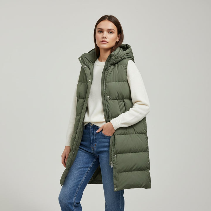 Women’s Autumn Sleeveless Hooded Jacket-Vyana Collective