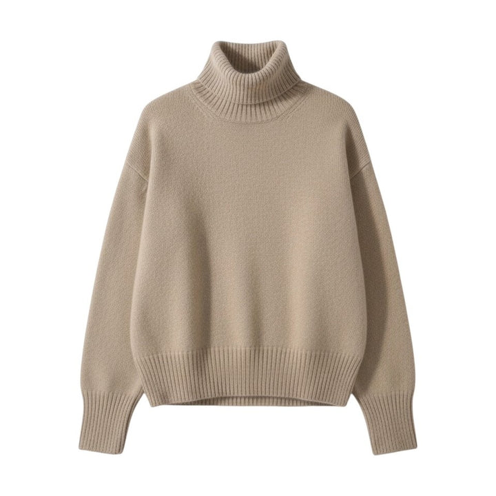 Women’s Cashmere Turtleneck Sweater-Vyana Collective