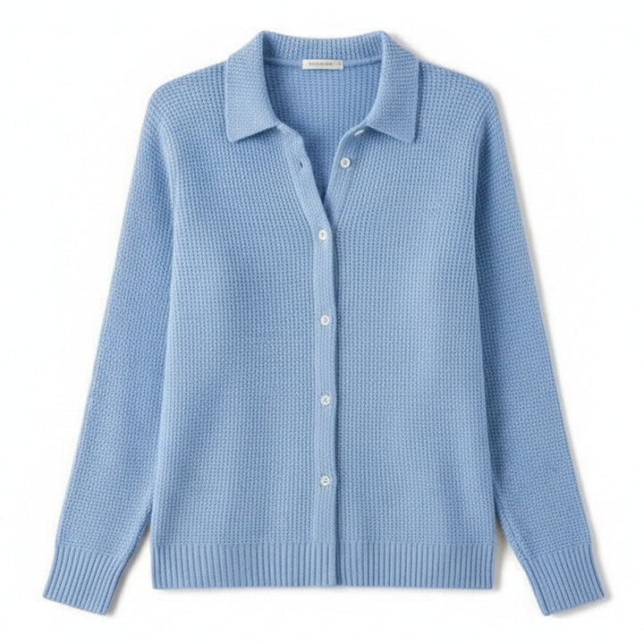 Women’s Casual Button Knit Lapel Sweater-Vyana Collective