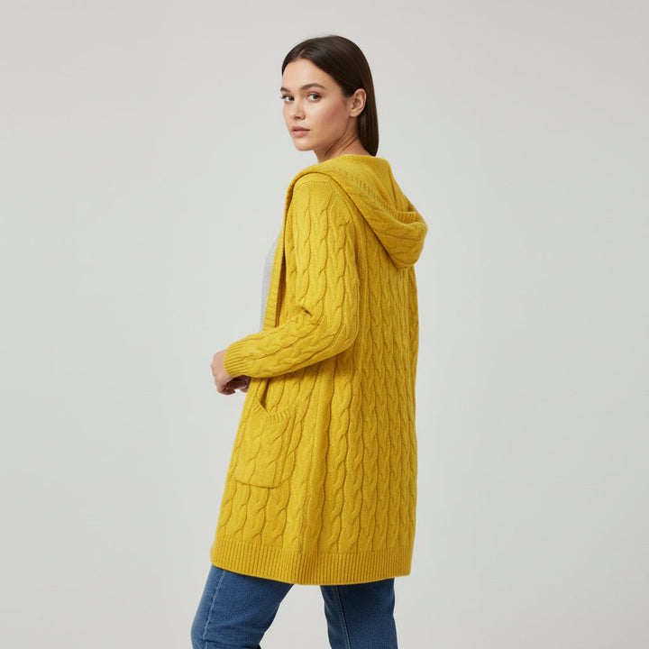 Women’s Casual Open-Front Cardigan Sweater with Pockets-Vyana Collective