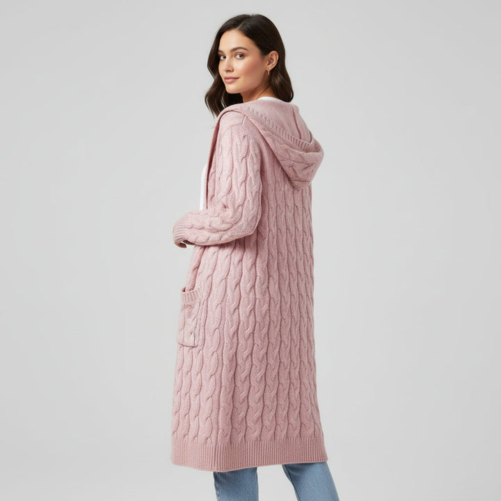 Women’s Casual Open-Front Cardigan Sweater with Pockets-Vyana Collective