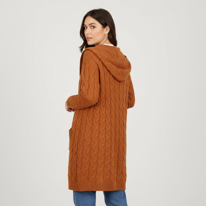 Women’s Casual Open-Front Cardigan Sweater with Pockets-Vyana Collective