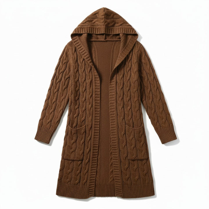 Women’s Casual Open-Front Cardigan Sweater with Pockets-Vyana Collective
