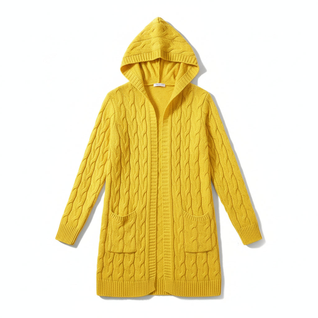 Women’s Casual Open-Front Cardigan Sweater with Pockets-Vyana Collective