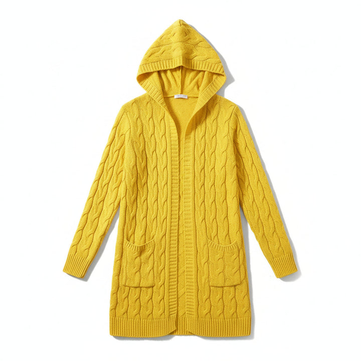 Women’s Casual Open-Front Cardigan Sweater with Pockets-Vyana Collective