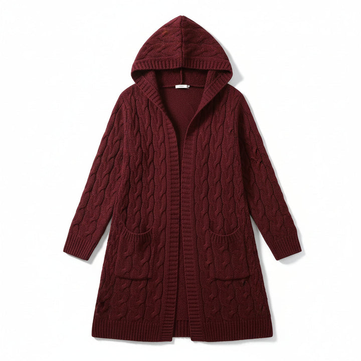 Women’s Casual Open-Front Cardigan Sweater with Pockets-Vyana Collective