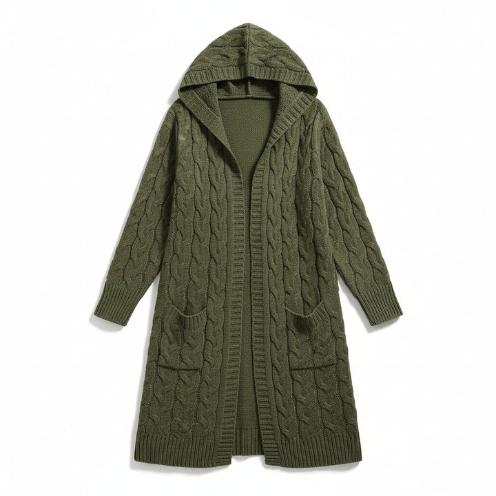 Women’s Casual Open-Front Cardigan Sweater with Pockets-Vyana Collective
