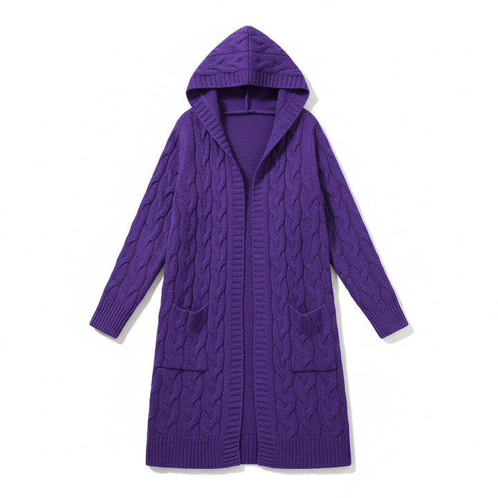 Women’s Casual Open-Front Cardigan Sweater with Pockets-Vyana Collective