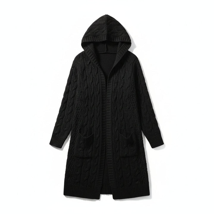 Women’s Casual Open-Front Cardigan Sweater with Pockets-Vyana Collective
