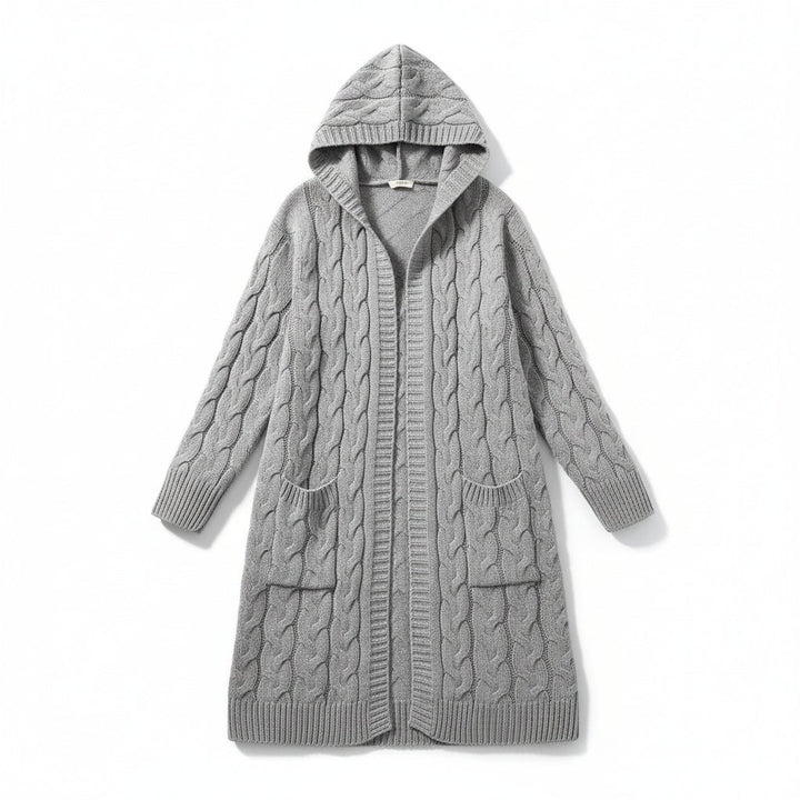 Women’s Casual Open-Front Cardigan Sweater with Pockets-Vyana Collective
