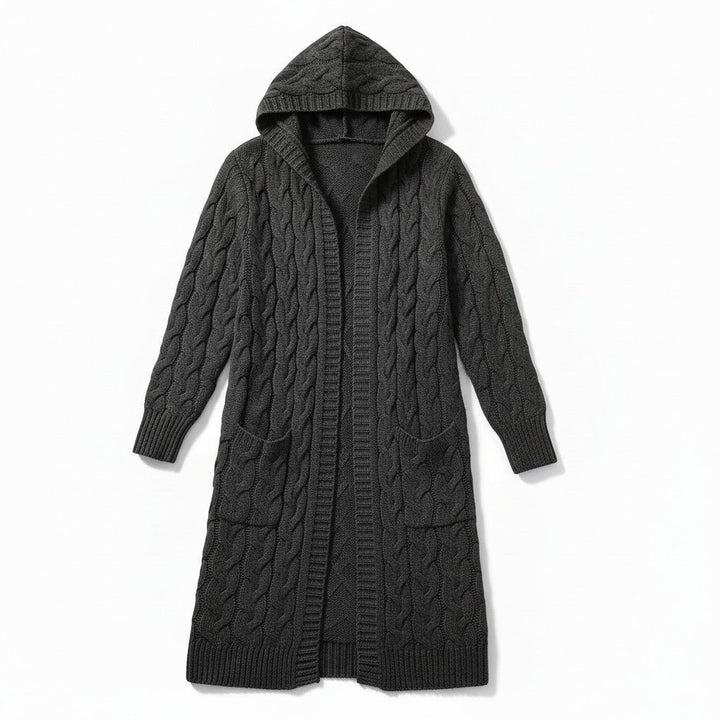 Women’s Casual Open-Front Cardigan Sweater with Pockets-Vyana Collective