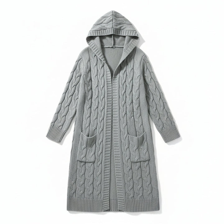 Women’s Casual Open-Front Cardigan Sweater with Pockets-Vyana Collective