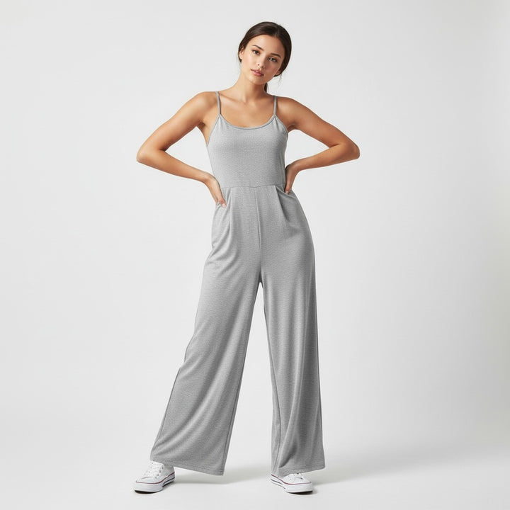 Women's Casual Sleeveless Jumpsuit with Relaxed Fit-Vyana Collective