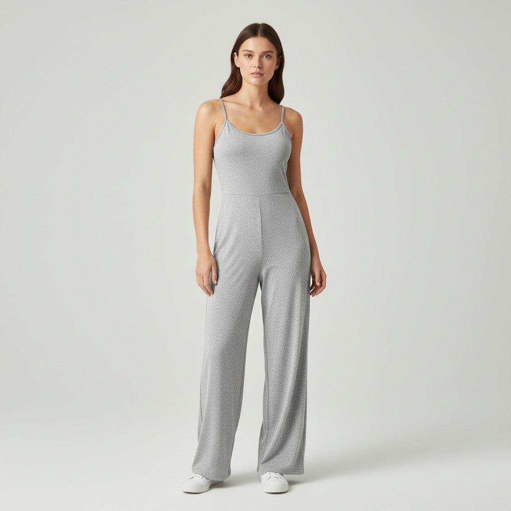 Women's Casual Sleeveless Jumpsuit with Relaxed Fit-Vyana Collective