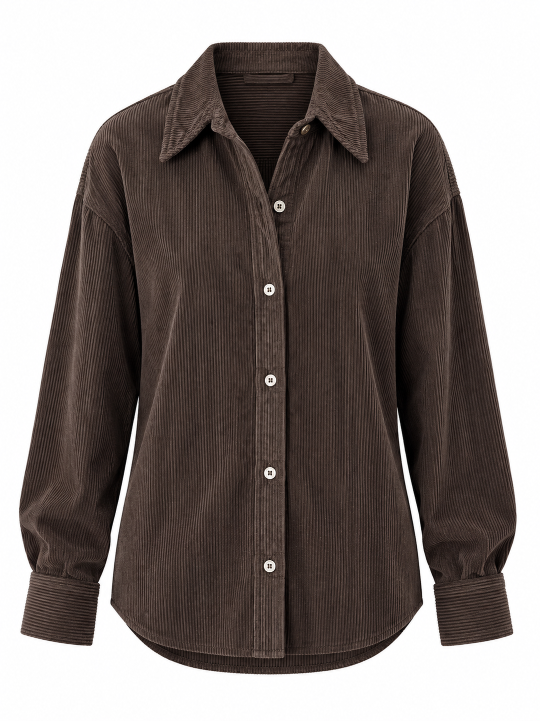 Women’s Cotton-Linen Fine Stripe Relaxed Button-Down Shirt-Vyana Collective