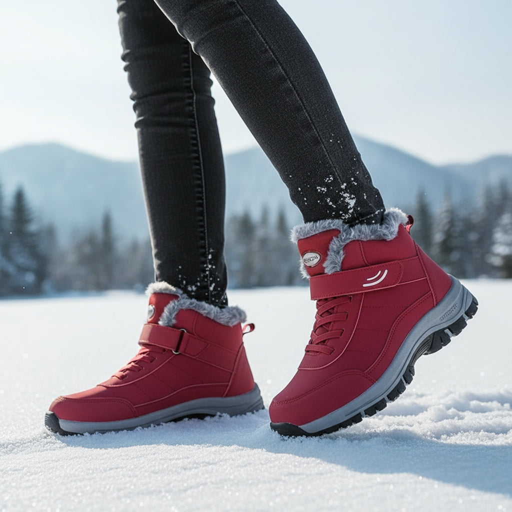 Women’s Cozy Faux Fur Lined Snow Boots-Vyana Collective