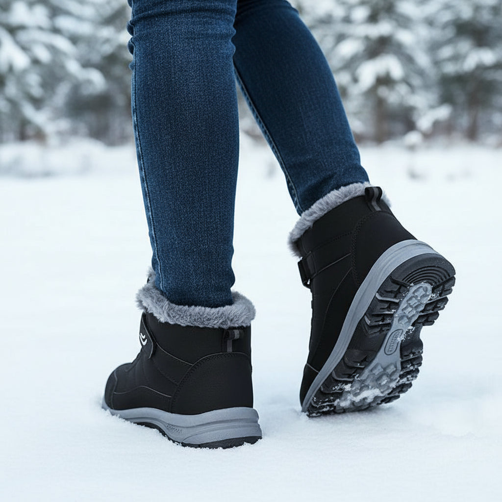 Women’s Cozy Faux Fur Lined Snow Boots-Vyana Collective