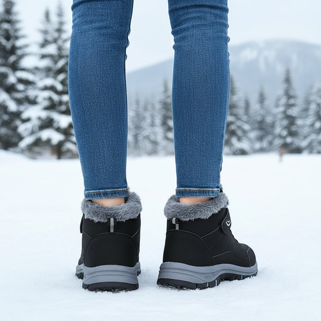 Women’s Cozy Faux Fur Lined Snow Boots-Vyana Collective