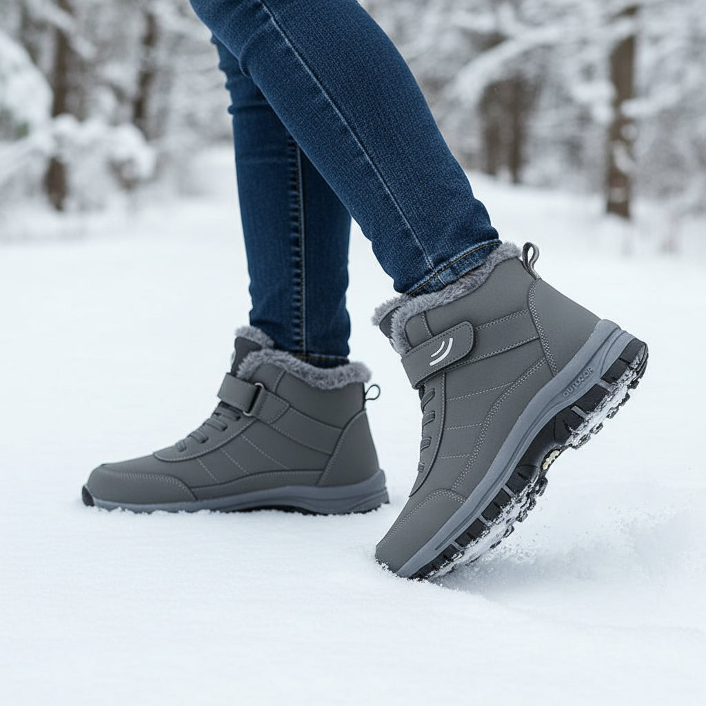 Women’s Cozy Faux Fur Lined Snow Boots-Vyana Collective