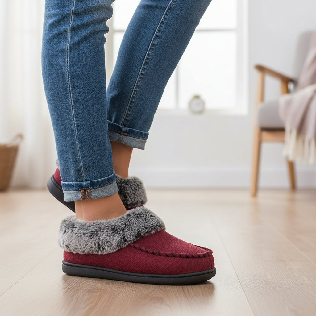 Women’s Cozy Non-Slip Slippers-Vyana Collective