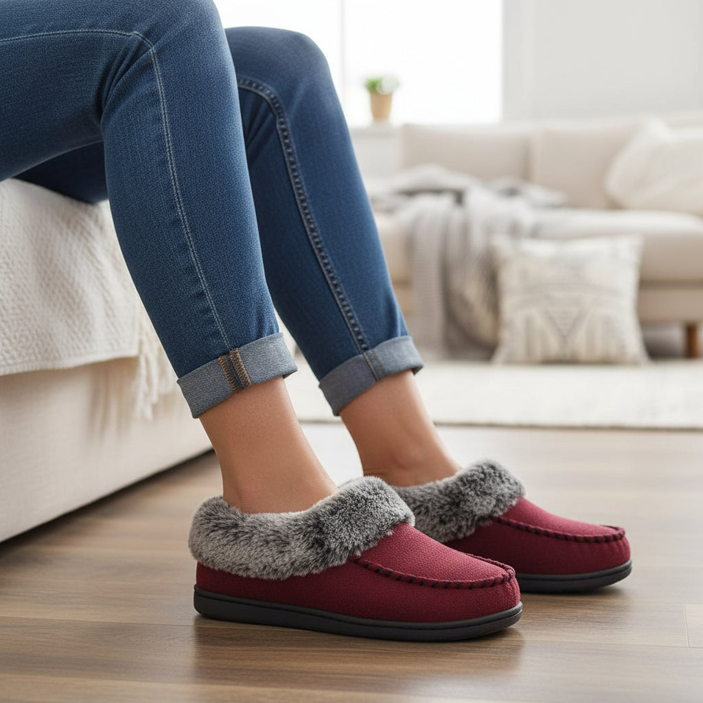 Women’s Cozy Non-Slip Slippers-Vyana Collective