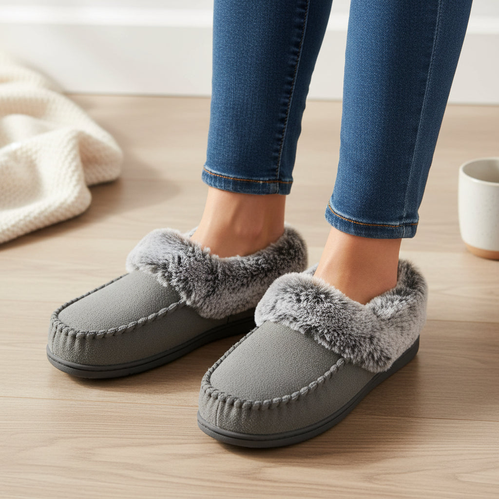 Women’s Cozy Non-Slip Slippers-Vyana Collective