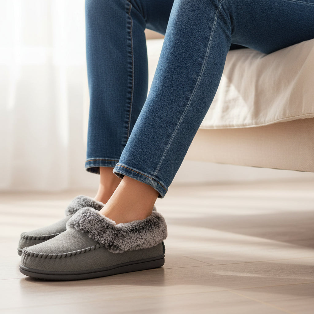 Women’s Cozy Non-Slip Slippers-Vyana Collective